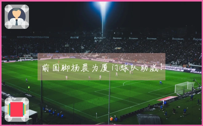 前国脚杨晨为厦门球队助威！